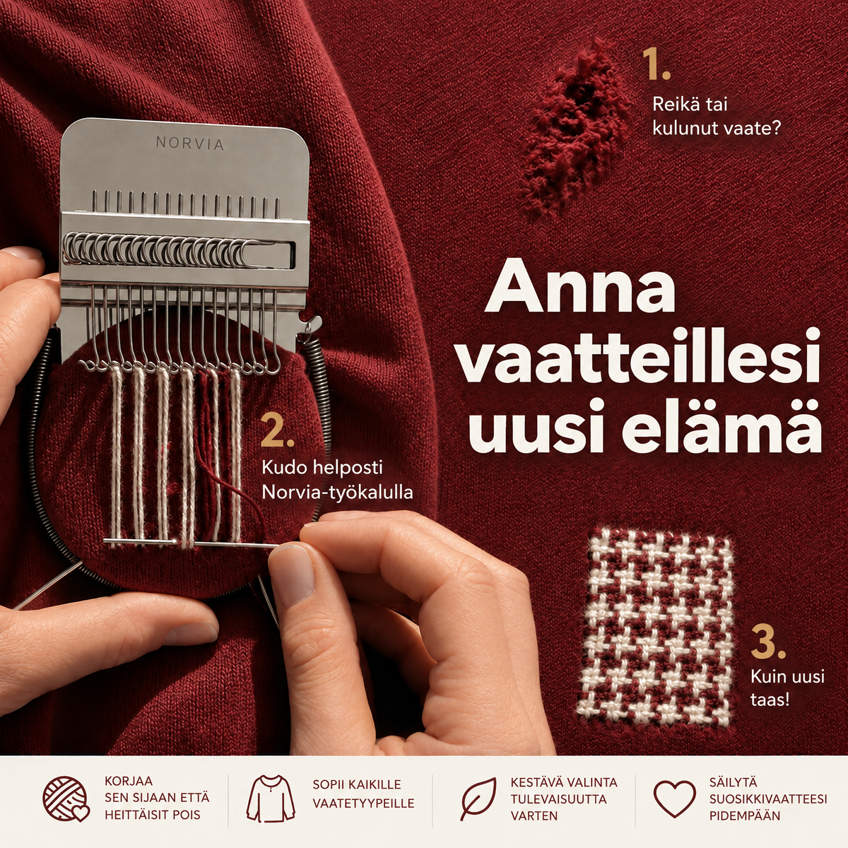 Norvia – kudo helposti ja anna vaatteille uusi elämä – 2